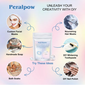 Peralpow jar with scoop and measuring scale, brand demonstrating quantity and use