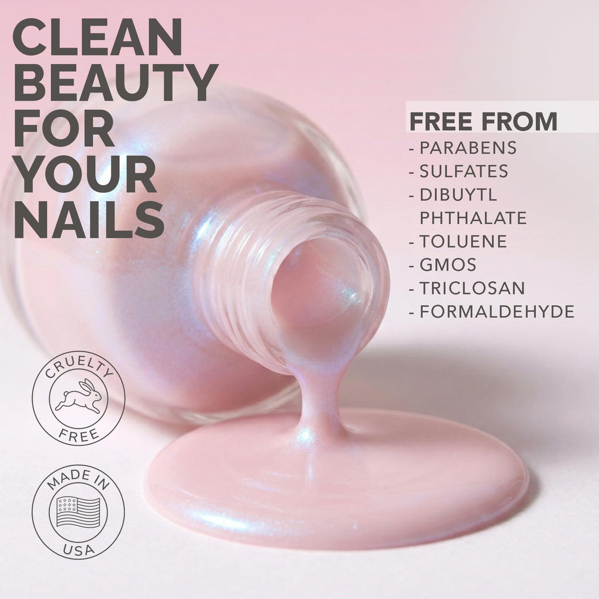 Perfect Formula being applied to natural nail showing ridge-filling benefit