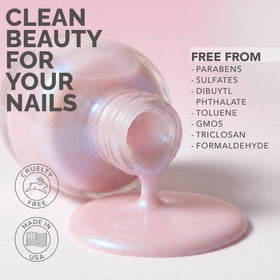 Perfect Formula being applied to natural nail showing ridge-filling benefit