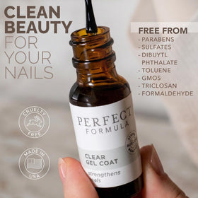 Perfect Formula bottle in hand showing compact .60 fl oz portability