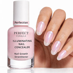 Perfect Formula front bottle shot showing product and glossy finish benefit