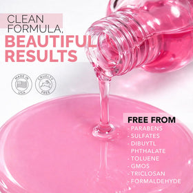 Perfect Formula bottle held in hand demonstrating 0.6 oz scale and portability
