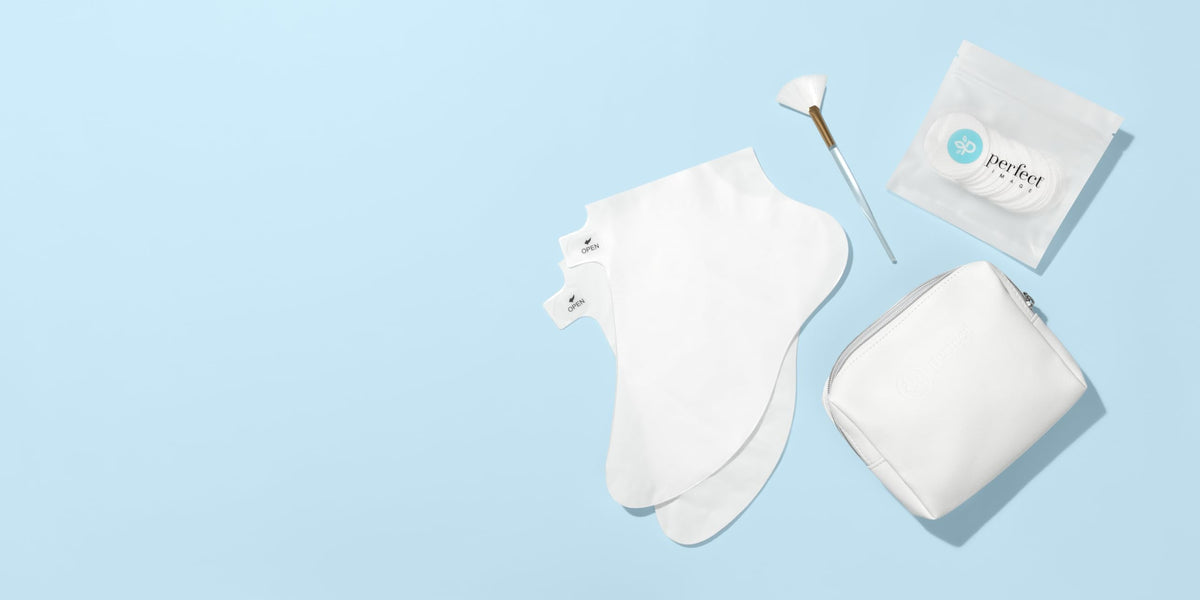 Perfect Image pad held in hand applying solution for controlled, even coverage