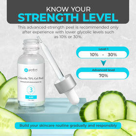 Perfect Image close-up ingredient label highlighting glycolic concentration benefit