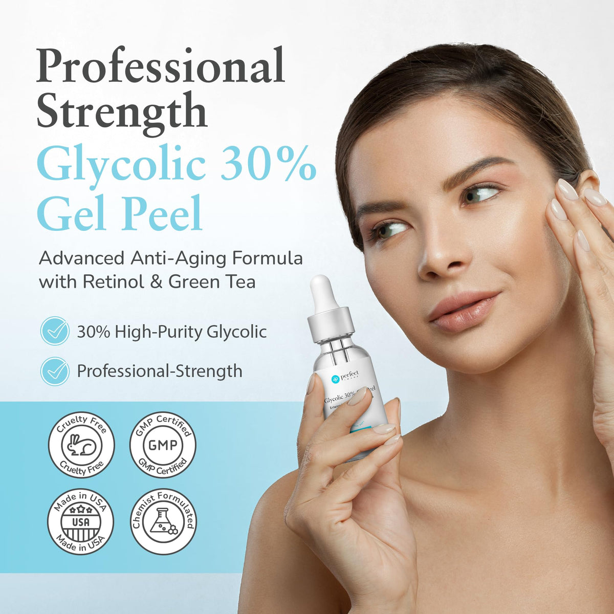 Perfect Image gel texture close-up illustrating smooth spreadability