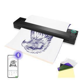 PeriPage P90 front view showing compact design and fast stencil printing benefit