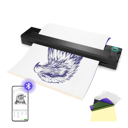 PeriPage P90 front view showing compact design and fast stencil printing benefit