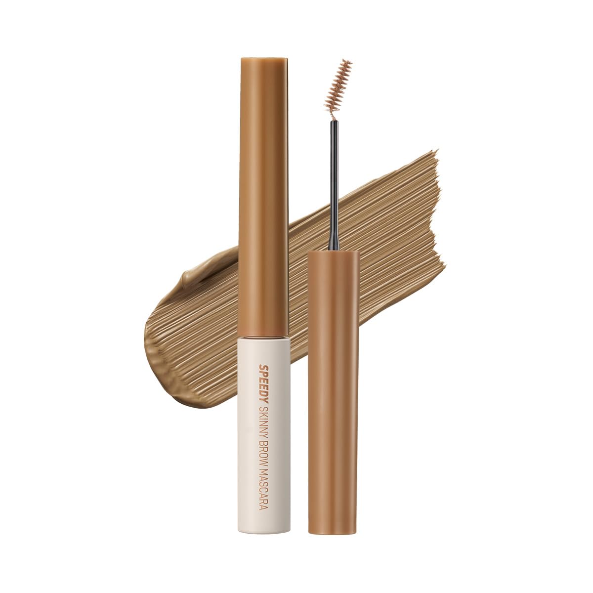 Peripera Speedy Skinny Brow Mascara front tube shows compact travel-ready design