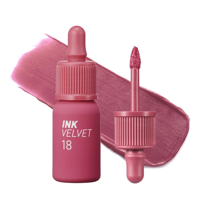 Peripera front packaging showing shade 018 Star Plum Pink, vibrant and identifiable