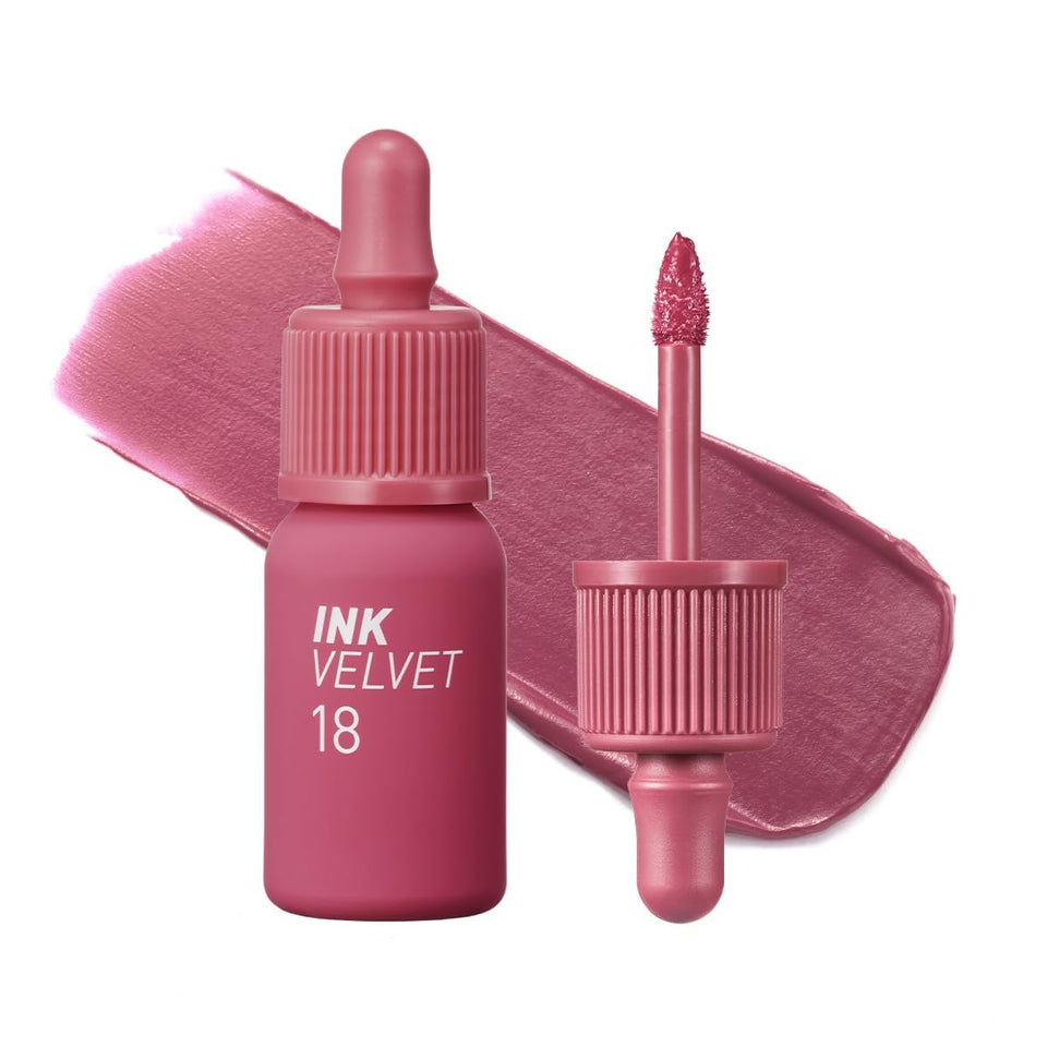 Peripera front packaging showing shade 018 Star Plum Pink, vibrant and identifiable