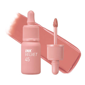 Peripera front shot showing pink beige nude tube and sleek packaging, versatile everyday color