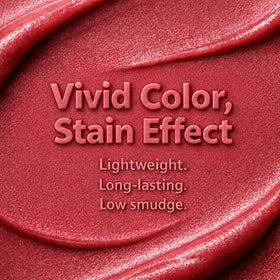 Peripera swatch on arm demonstrating rich pigment and buildability