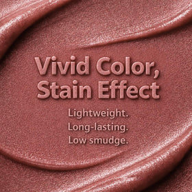 Peripera texture swipe on skin showing creamy mousse finish and smooth coverage