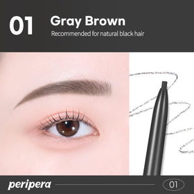 Peripera pencil beside ruler showing scale, portable precision for travel
