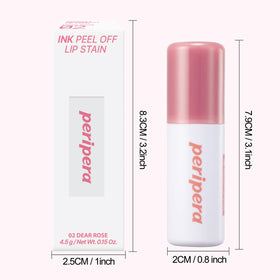 Peripera size comparison with a coin showing compact travel‑friendly benefit