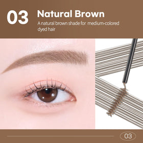 Peripera Speedy Skinny Brow on bathroom vanity staged for daily routine ease