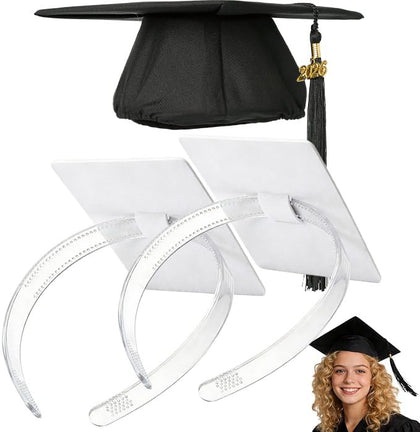 PerldVerge clear and black headband inserts showing packaging and components benefit secure fit