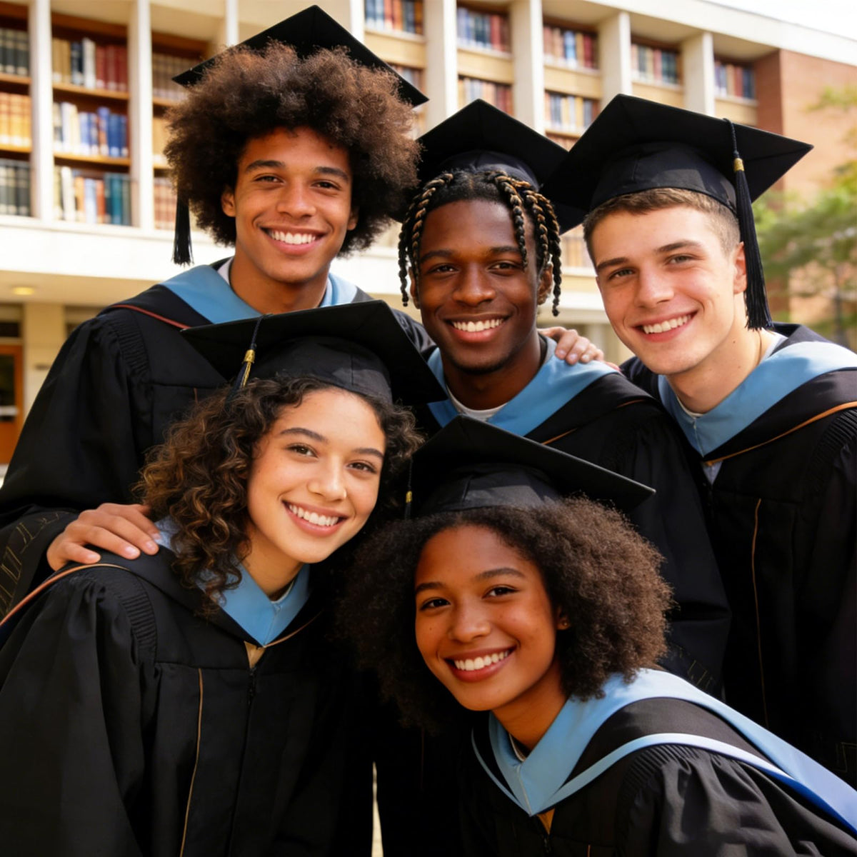 PerldVerge headband used at graduation ceremony showing confident, photo-ready wear