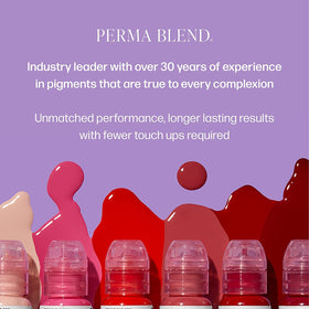 Perma Blend 0.5 oz bottle next to ruler showing compact professional size