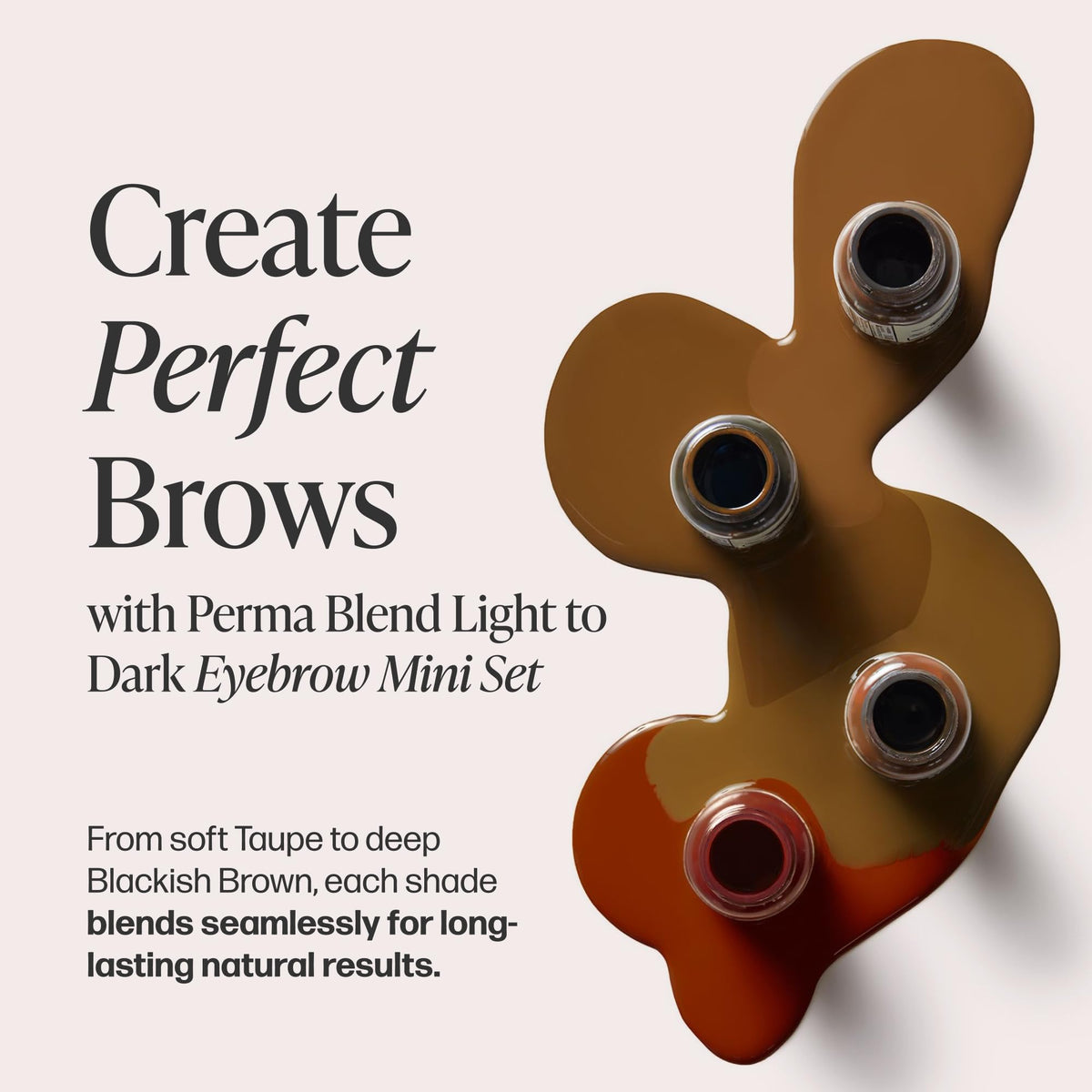 Perma Blend Brunette packaging and bottle arranged to show professional presentation