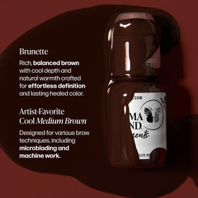 Perma Blend Brunette pigment drop texture demonstrating high-opacity consistency