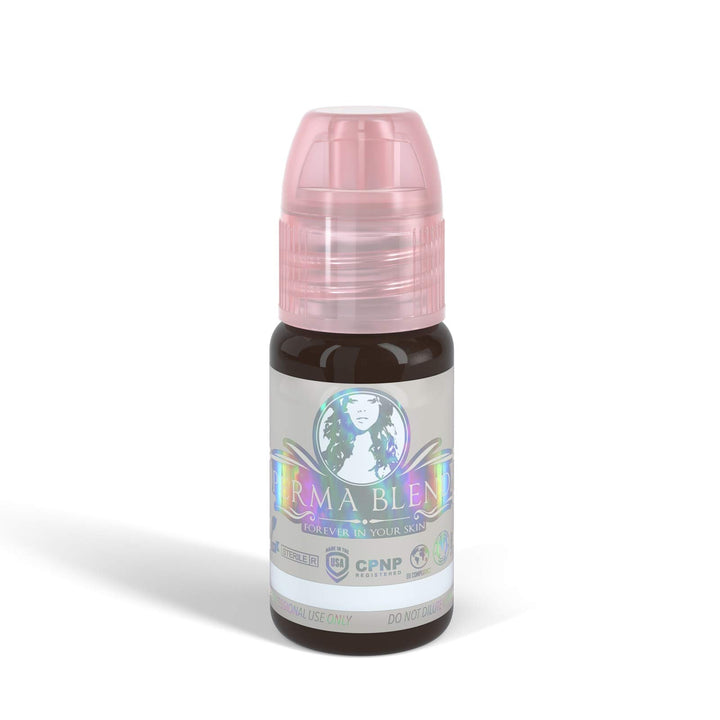 Perma Blend espresso brown front bottle showing label and professional packaging benefit