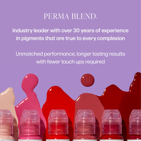 Perma Blend label detail showing sterilization and vegan formula benefit