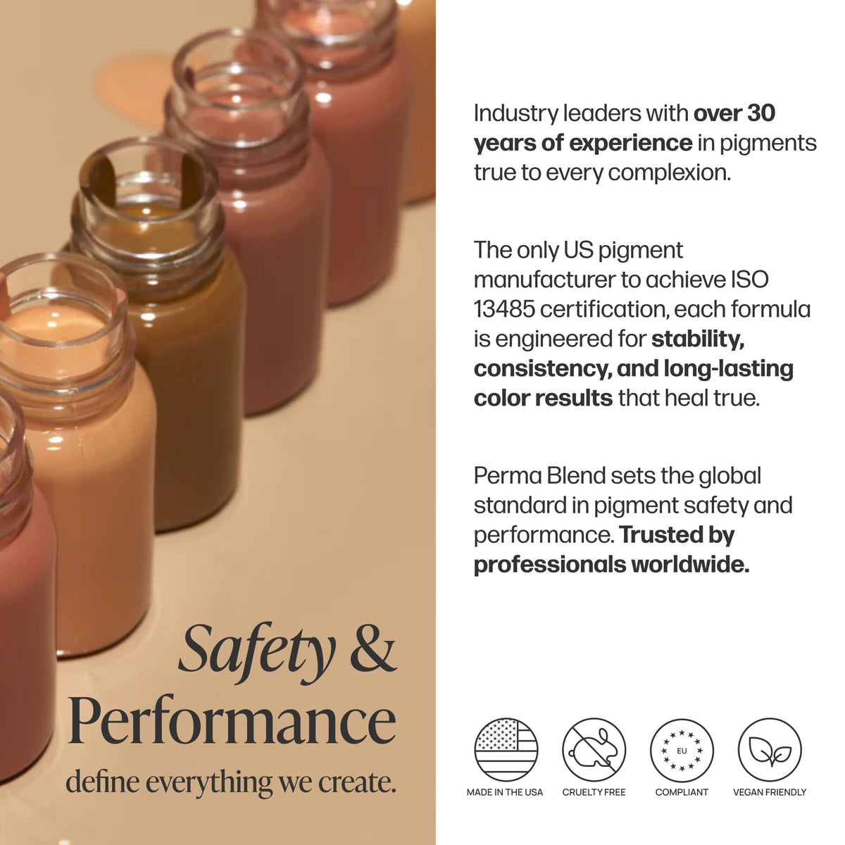 Perma Blend packaging with Made in USA mark showing quality assurance benefit