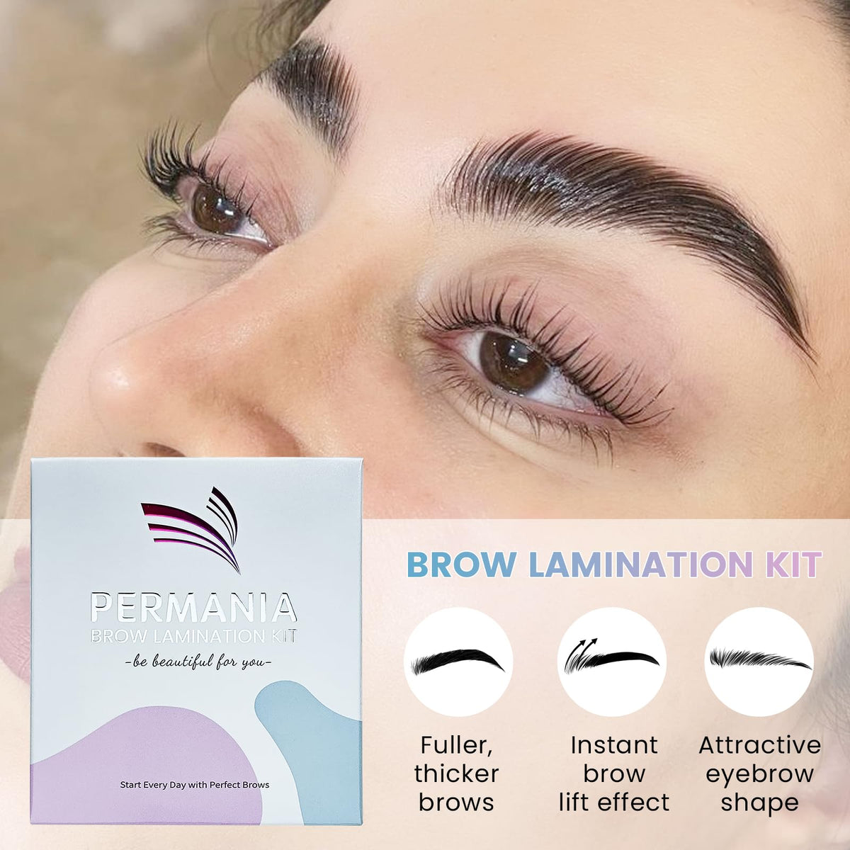 PERMANIA included tools layout offering all implements for salon-style results