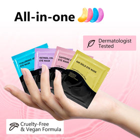 Permotary application on eye demonstrating comfortable wear and easy use