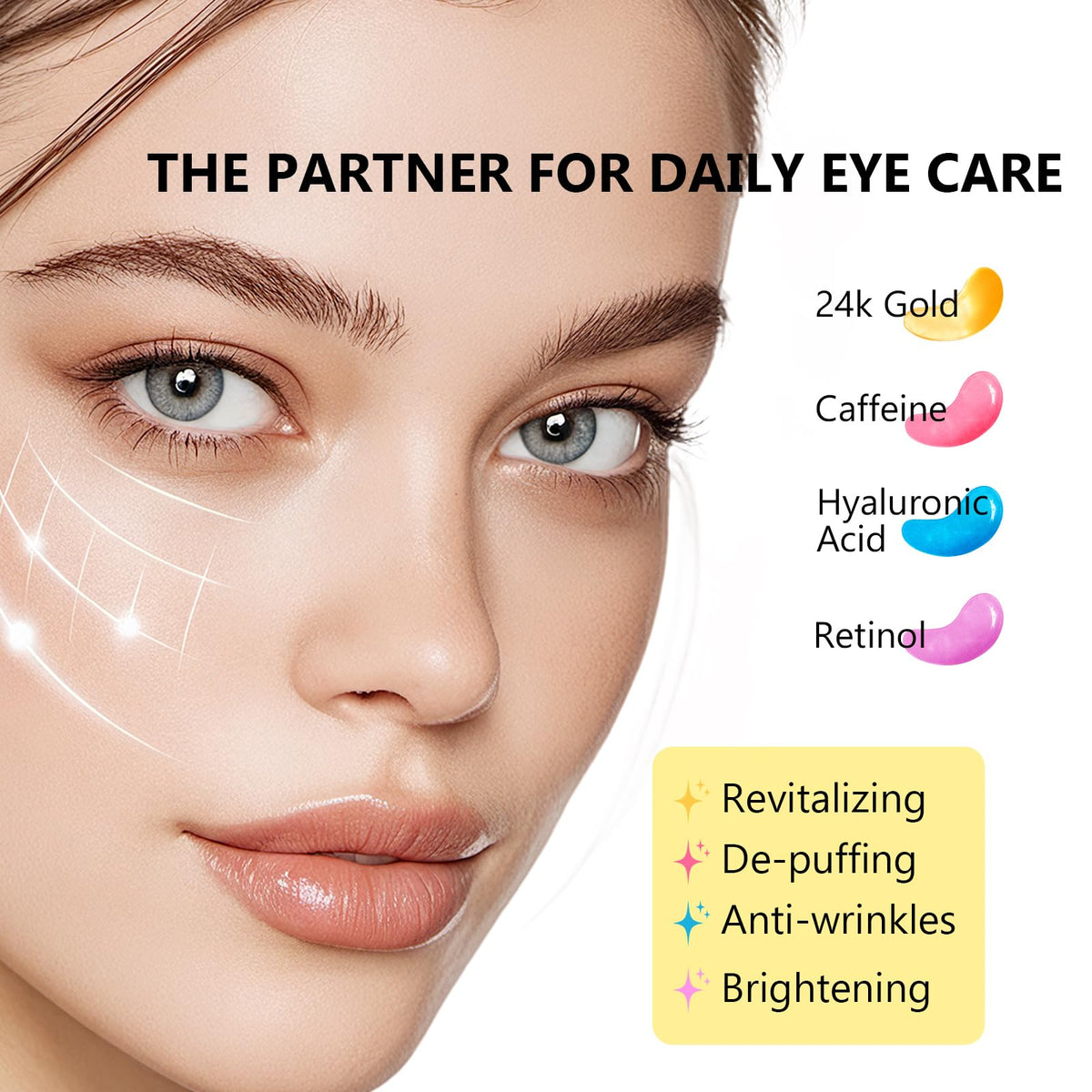 Permotary single patch close-up highlighting gel texture and precise fit