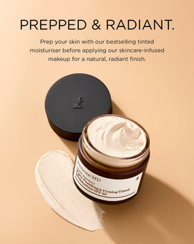 Perricone MD hand swatch demonstrating natural tint and even coverage benefit