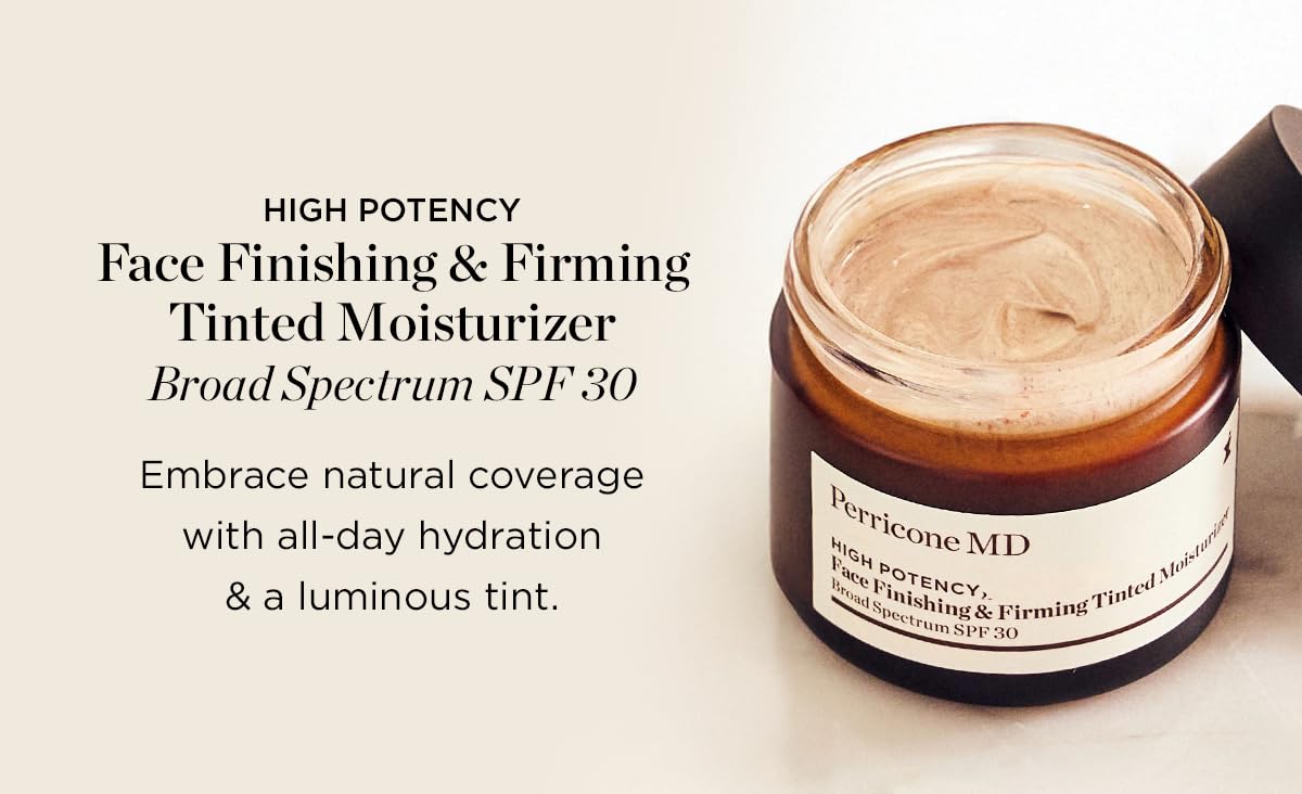 Perricone MD bottle with label detail showing clean, vegan formulation benefit