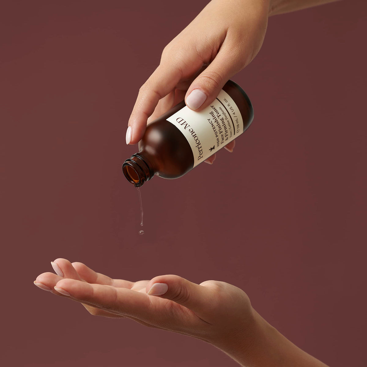 Perricone MD rosewater ingredient image conveying soothing antioxidant hydration