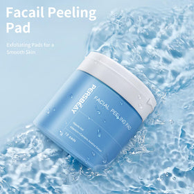 Persbeay close-up of dual-textured pad revealing embossed side for effective exfoliation