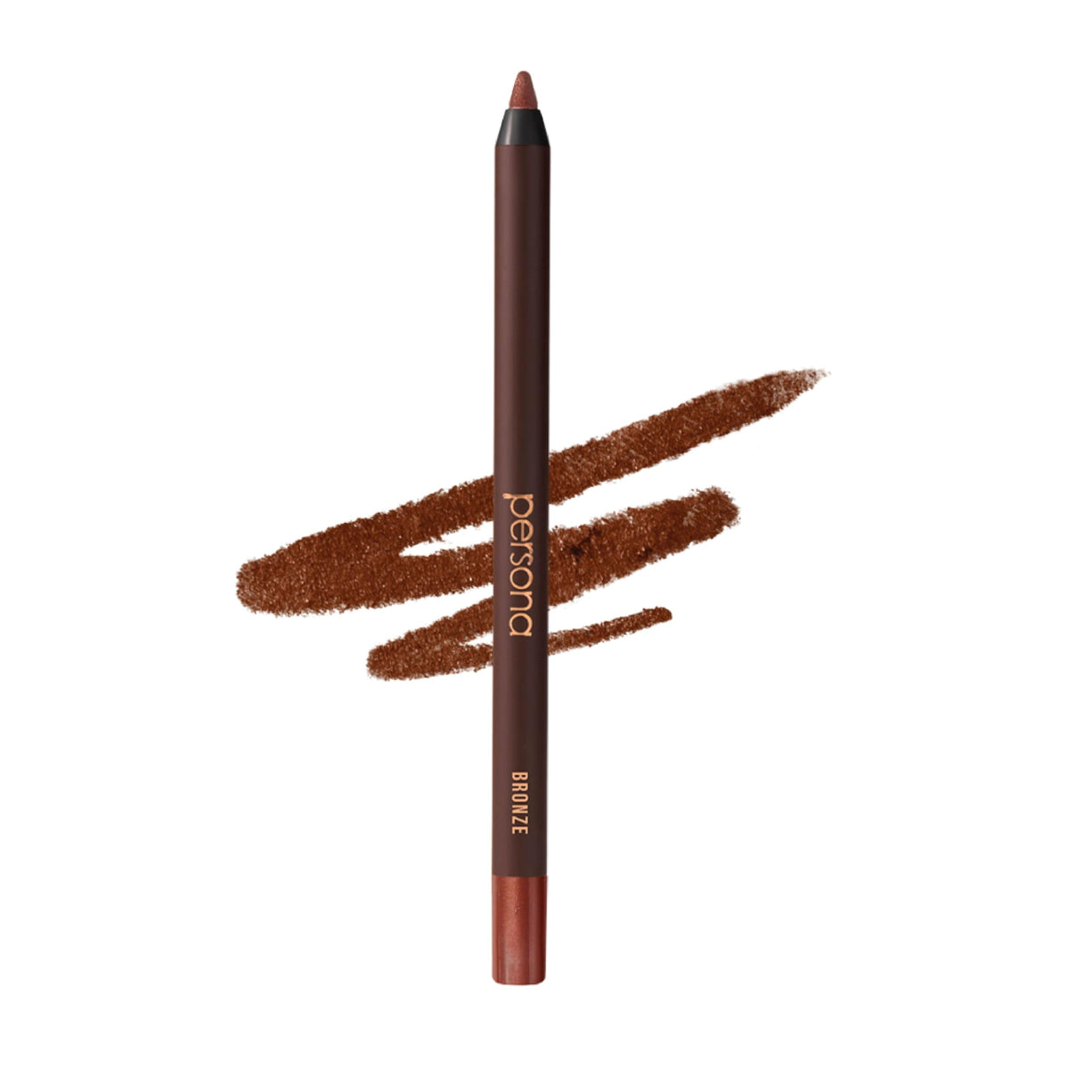PERSONA bronze pencil front packaging shows shade and benefits