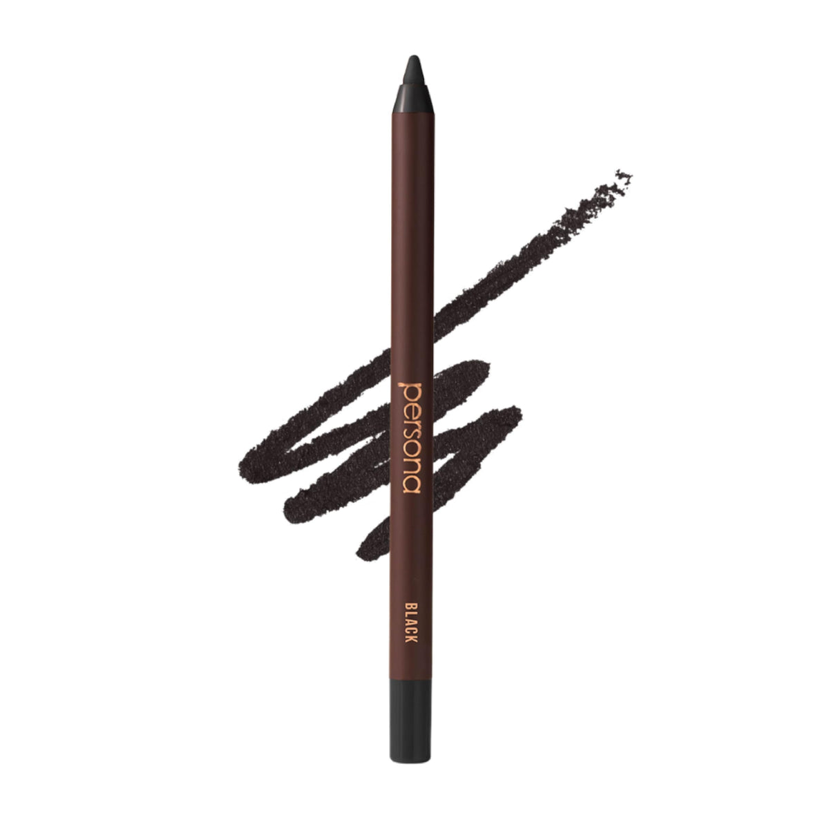 PERSONA pencil front packaging showing sleek black pencil and cap, clear branding