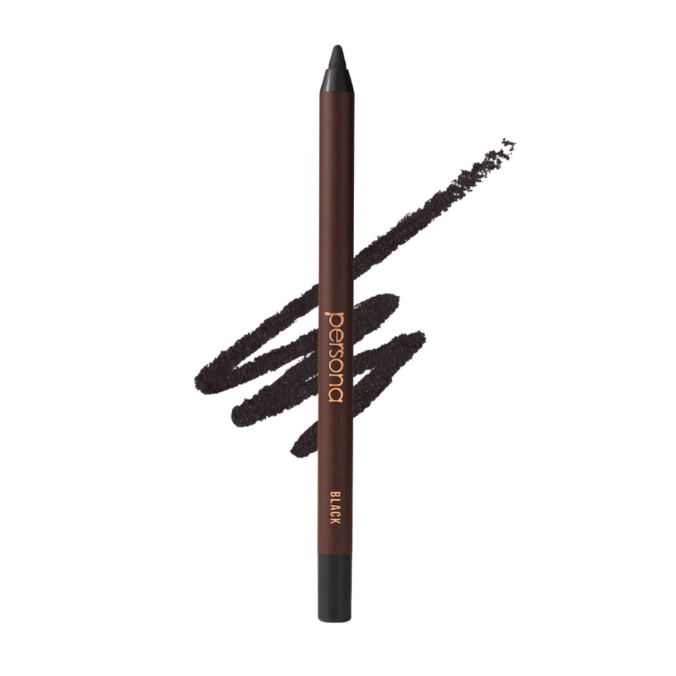PERSONA pencil front packaging showing sleek black pencil and cap, clear branding