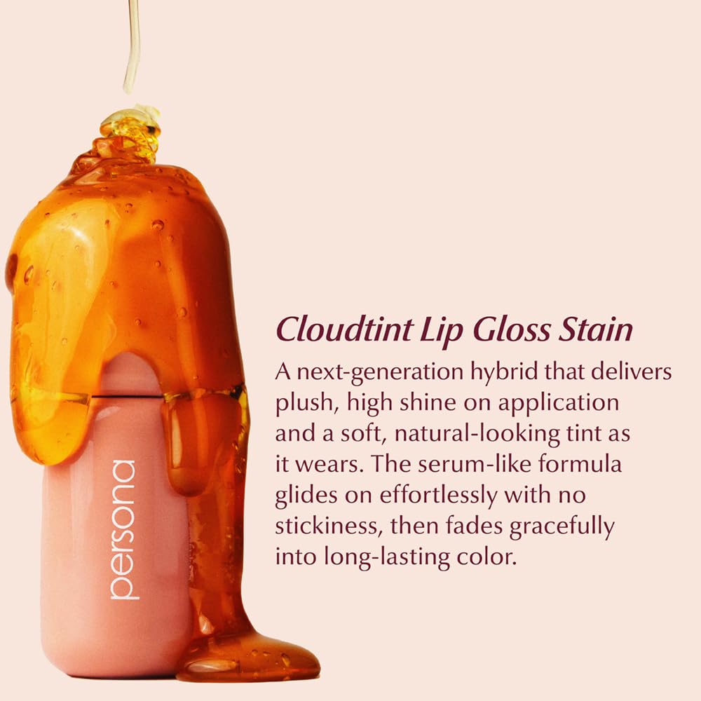 PERSONA Petal Cloudtint swatch on skin revealing buildable cool pink nude