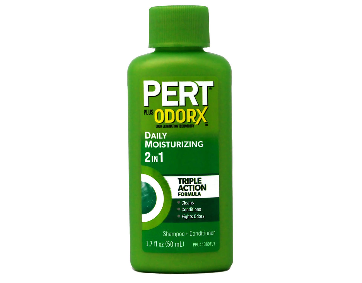 Pert bottle cap open showing dispensing spout for controlled application and spill reduction