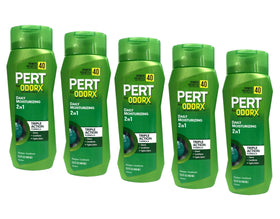 pert Plus front packaging showing five 13.5 oz bottles and convenience