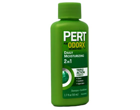 Pert label detail showing product branding and ingredient block for informed choice