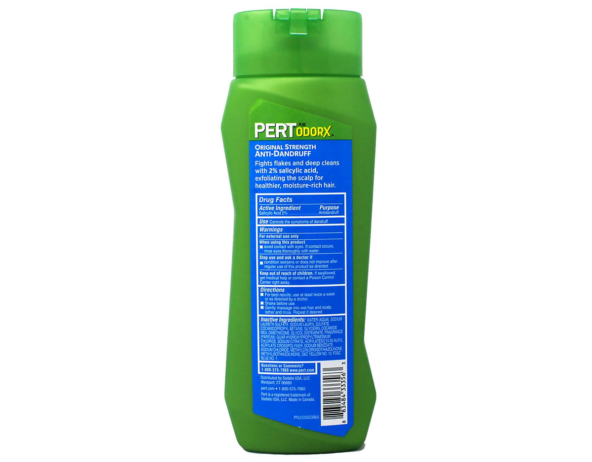 Pert pouring 2-in-1 into hand illustrating easy single-step convenience