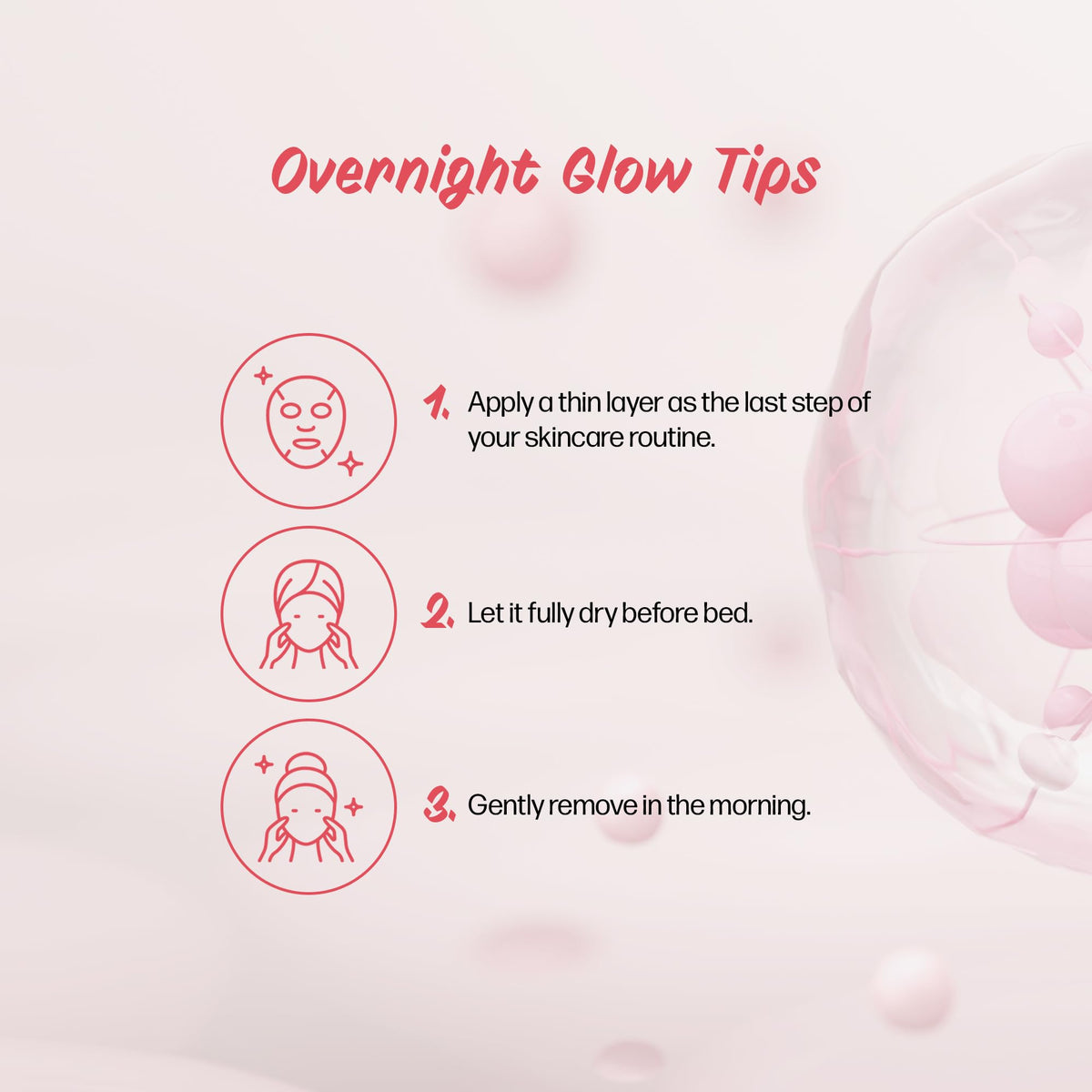 PESTLO lifestyle bathroom setup showing how the mask fits into nightly routine benefit