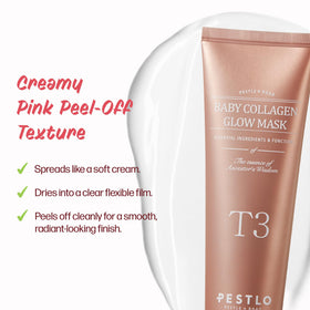 PESTLO peel-off action mid-removal revealing smoother skin benefit