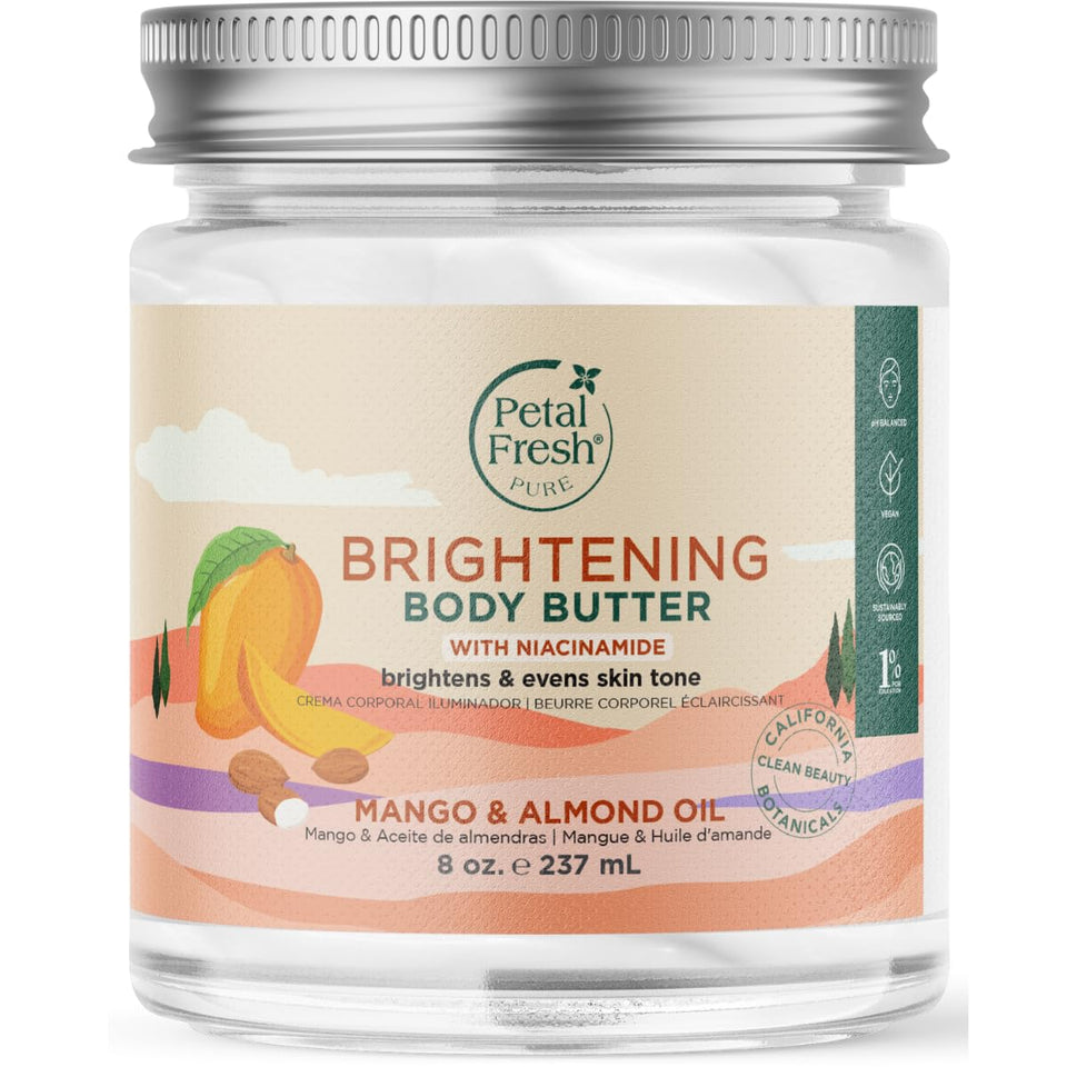Petal Fresh front jar showing label and 8 oz size for clear product ID and benefit