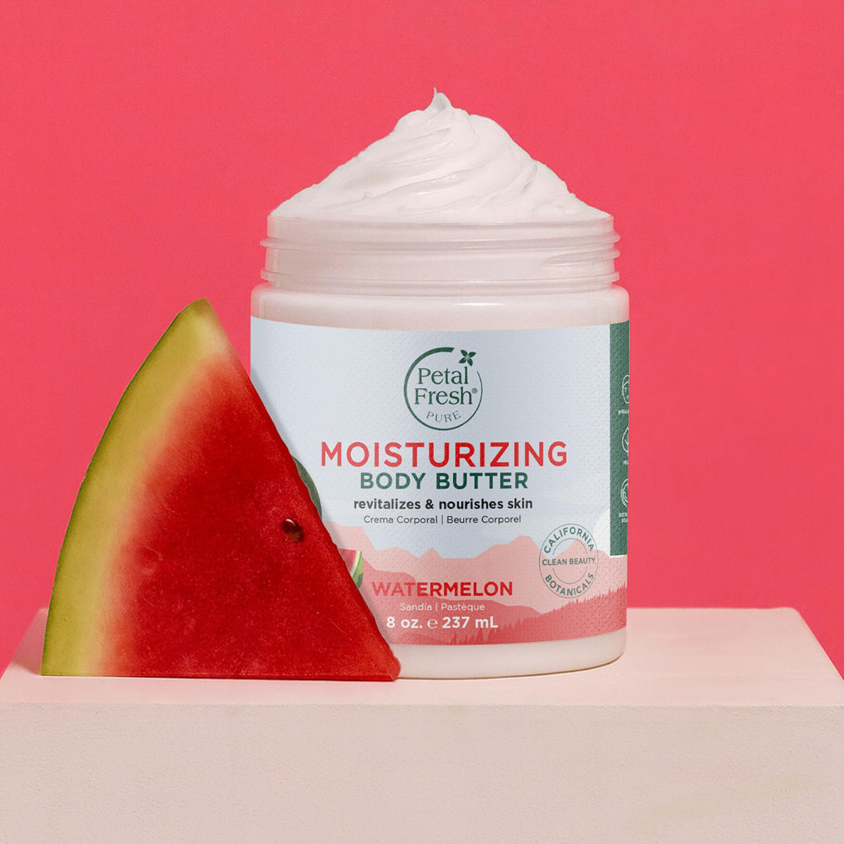 Petal Fresh close-up of shea and coconut ingredients highlighting nourishment