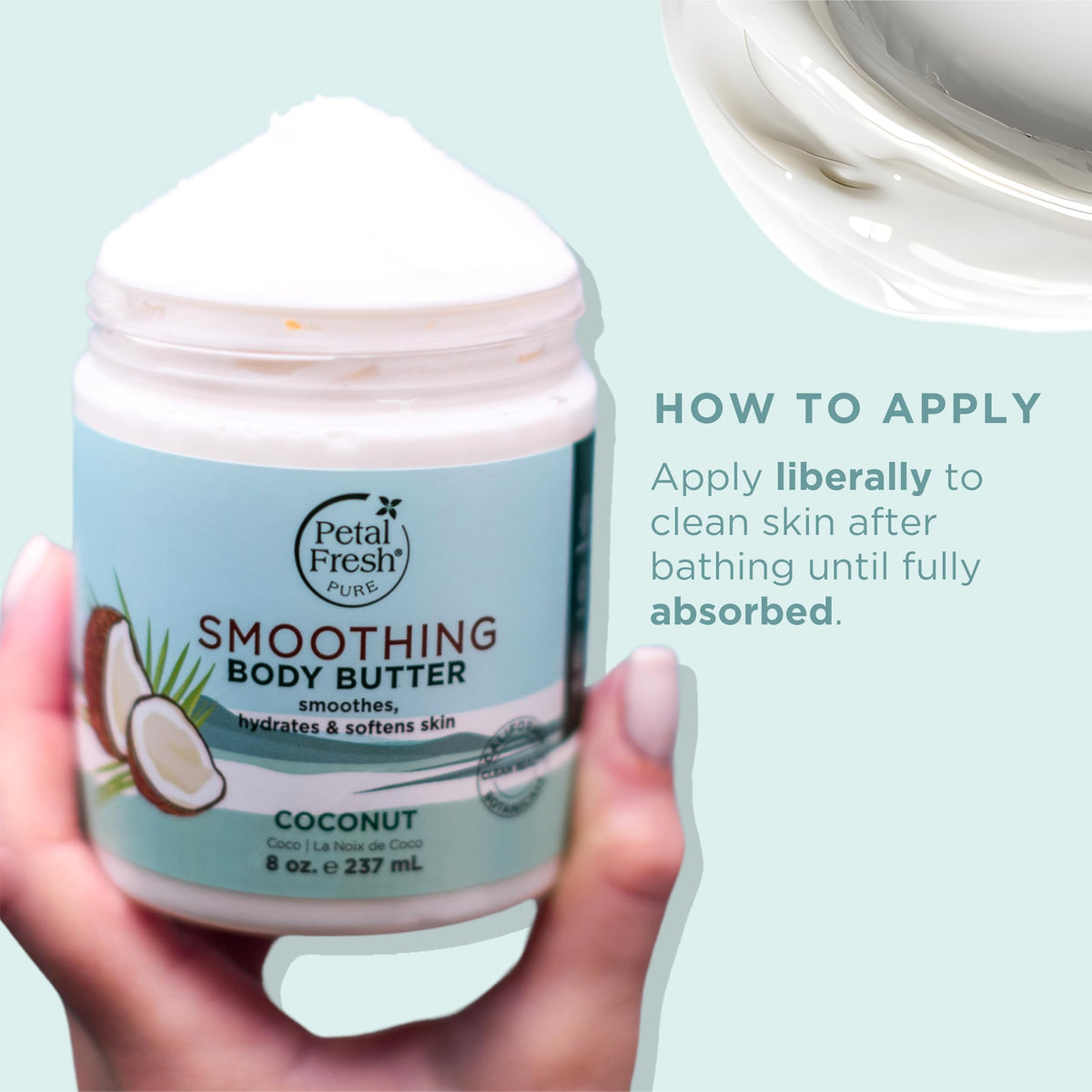 Petal Fresh jar on bathroom ledge in routine setting showing daily hydration use