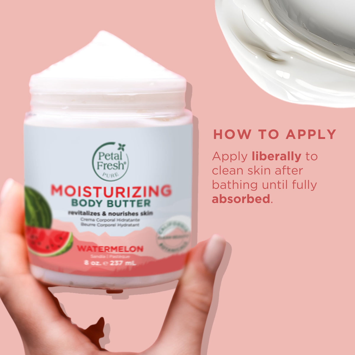 Petal Fresh label detail showing vegan and cruelty-free benefits