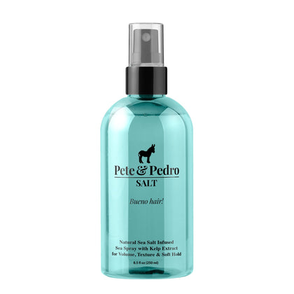 Pete & Pedro front bottle shot showing label and 8.5 oz size benefits